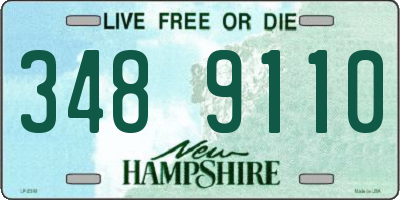 NH license plate 3489110