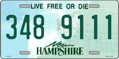 NH license plate 3489111