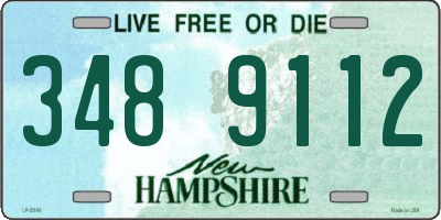 NH license plate 3489112