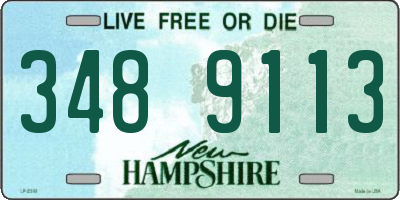 NH license plate 3489113