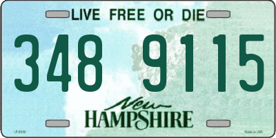 NH license plate 3489115