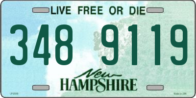 NH license plate 3489119