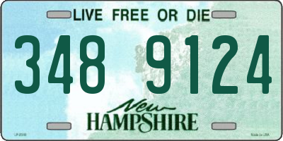 NH license plate 3489124