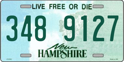 NH license plate 3489127