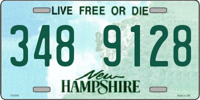 NH license plate 3489128