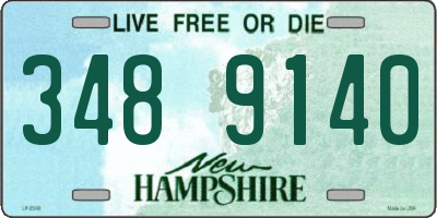 NH license plate 3489140