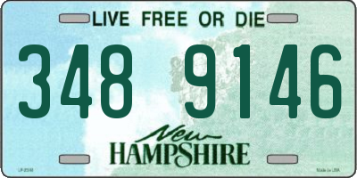 NH license plate 3489146