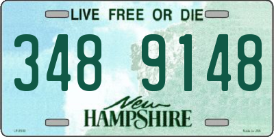 NH license plate 3489148
