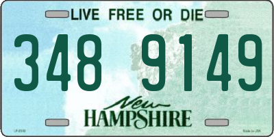 NH license plate 3489149