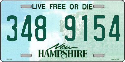 NH license plate 3489154