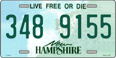 NH license plate 3489155