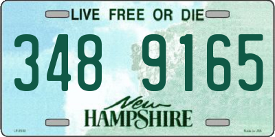 NH license plate 3489165