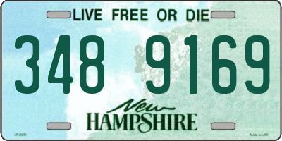NH license plate 3489169