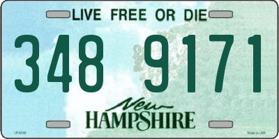 NH license plate 3489171