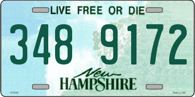 NH license plate 3489172