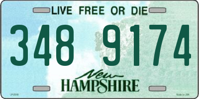 NH license plate 3489174