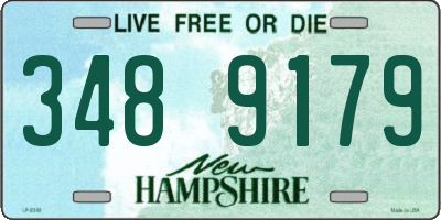 NH license plate 3489179