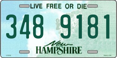 NH license plate 3489181