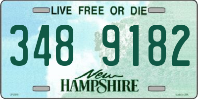 NH license plate 3489182