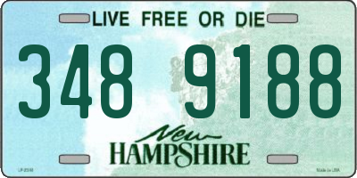 NH license plate 3489188