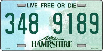 NH license plate 3489189