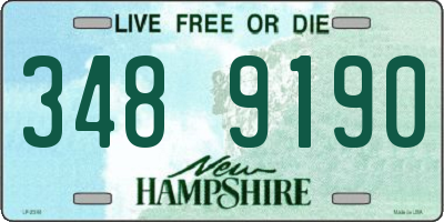 NH license plate 3489190