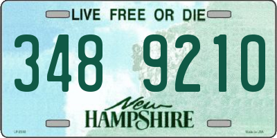 NH license plate 3489210
