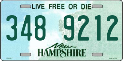 NH license plate 3489212