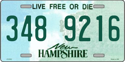 NH license plate 3489216