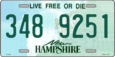 NH license plate 3489251