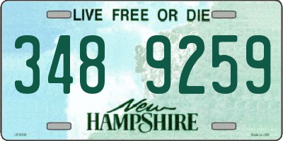 NH license plate 3489259