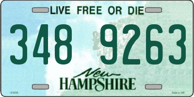 NH license plate 3489263