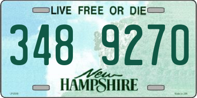 NH license plate 3489270