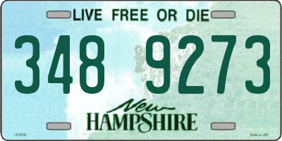 NH license plate 3489273