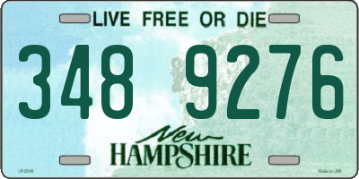 NH license plate 3489276