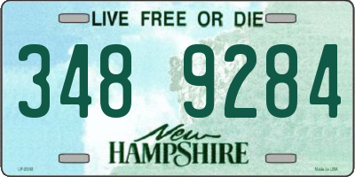NH license plate 3489284