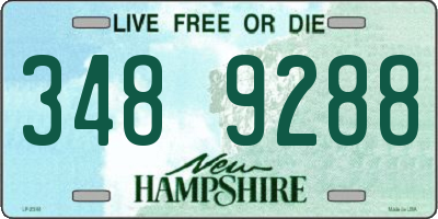 NH license plate 3489288