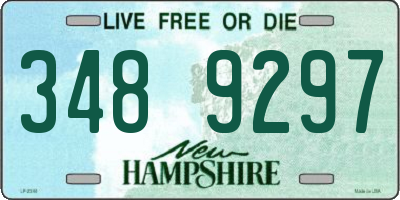 NH license plate 3489297