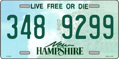 NH license plate 3489299