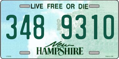 NH license plate 3489310