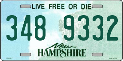 NH license plate 3489332