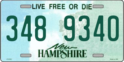 NH license plate 3489340