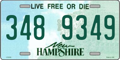NH license plate 3489349