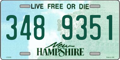 NH license plate 3489351