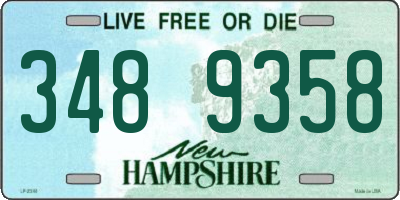 NH license plate 3489358