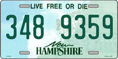 NH license plate 3489359