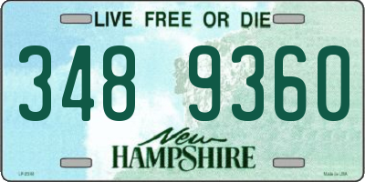 NH license plate 3489360