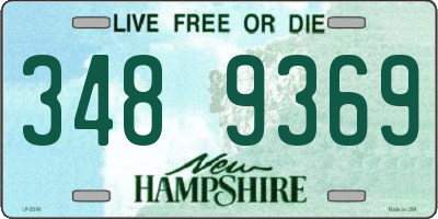 NH license plate 3489369