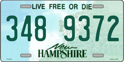 NH license plate 3489372