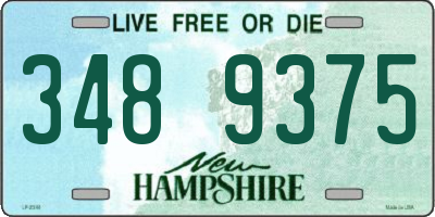 NH license plate 3489375